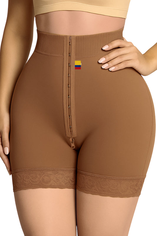 Body modelator EllieEllie cu efect de control al abdomenului și ridicare a posteriorului - Maro - Linovit Store