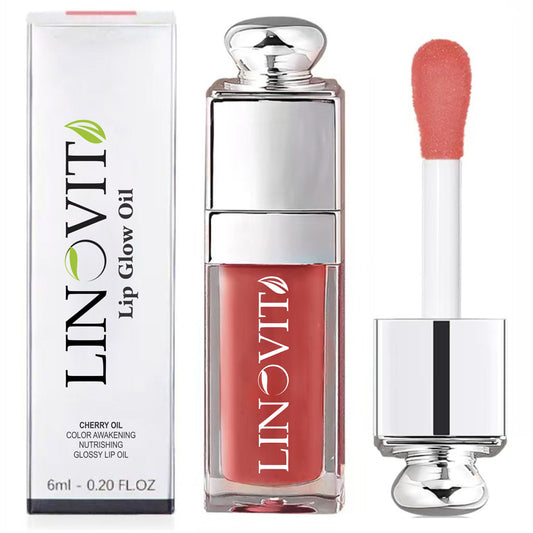 Ulei de buze Linovit® cu ulei de cirese dulci, 6ml, Culoare 012 Rosewood - Linovit Store