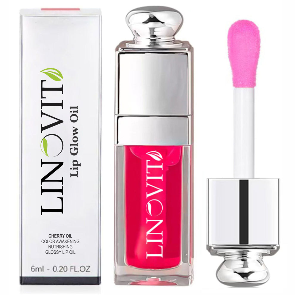 Ulei de buze Linovit® cu ulei de cirese dulci, 6ml, Culoare 007 Raspberry - Linovit Store