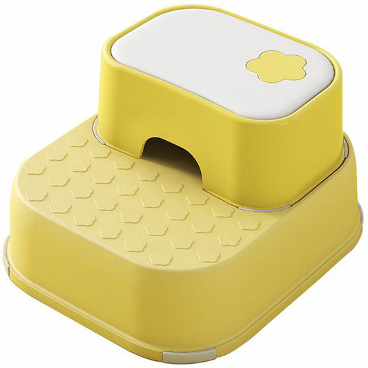 Scaunel Inaltator pentru Copii 2 in 1 cu Doua Trepte, Multifunctional, pentru WC, Baie si Bucatarie, Galben / Alb - Linovit Store