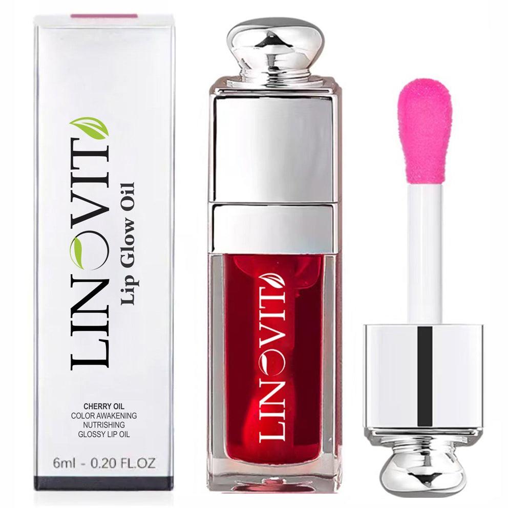 Ulei de buze Linovit® cu ulei de cirese dulci, 6ml, Culoare 015 Cherry - Linovit Store