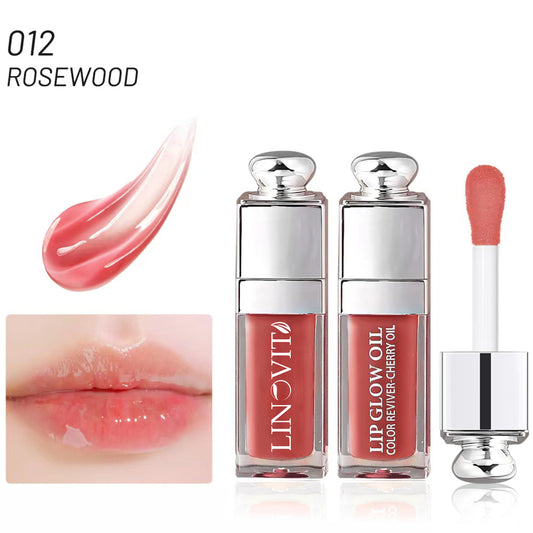 Ulei de buze Linovit® cu ulei de cirese dulci, 6ml, Culoare 012 Rosewood - Linovit Store