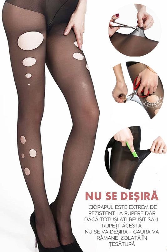 Dres rezistent la rupere, Linovit®, Anti-desirare,15 DEN, One Size, Negru - Linovit Store