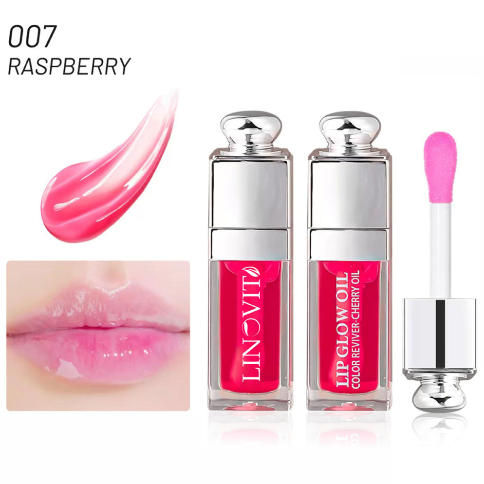 Ulei de buze Linovit® cu ulei de cirese dulci, 6ml, Culoare 007 Raspberry - Linovit Store