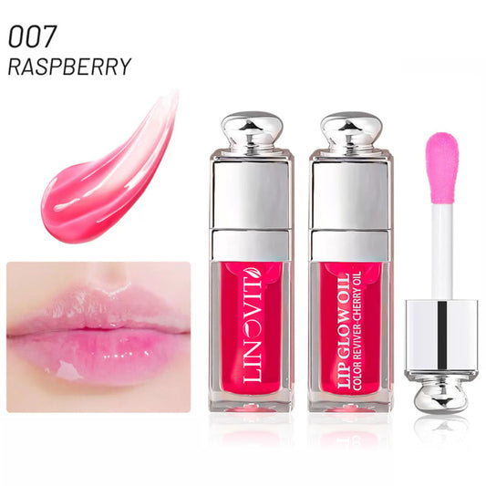 Ulei de buze Linovit® cu ulei de cirese dulci, 6ml, Culoare 007 Raspberry - Linovit Store