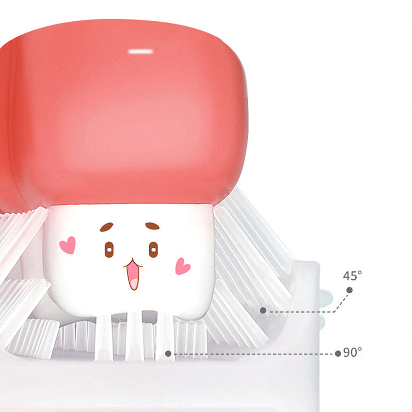 Periuta de dinti copii, Linovit, Silicon alimentar, Rezistent la temperaturi inalte, Forma de U, 2-12 ani - Linovit Store