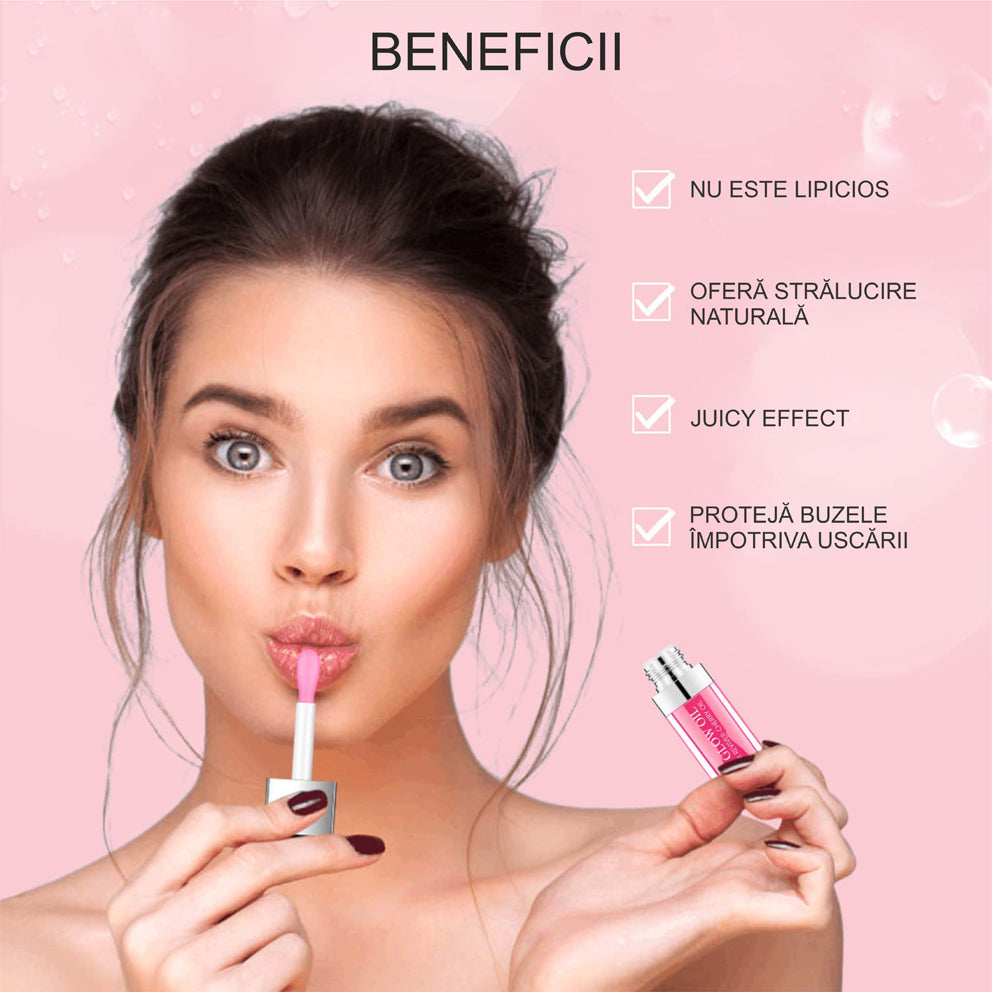 Ulei de buze Linovit® cu ulei de cirese dulci, 6ml, Culoare 007 Raspberry - Linovit Store