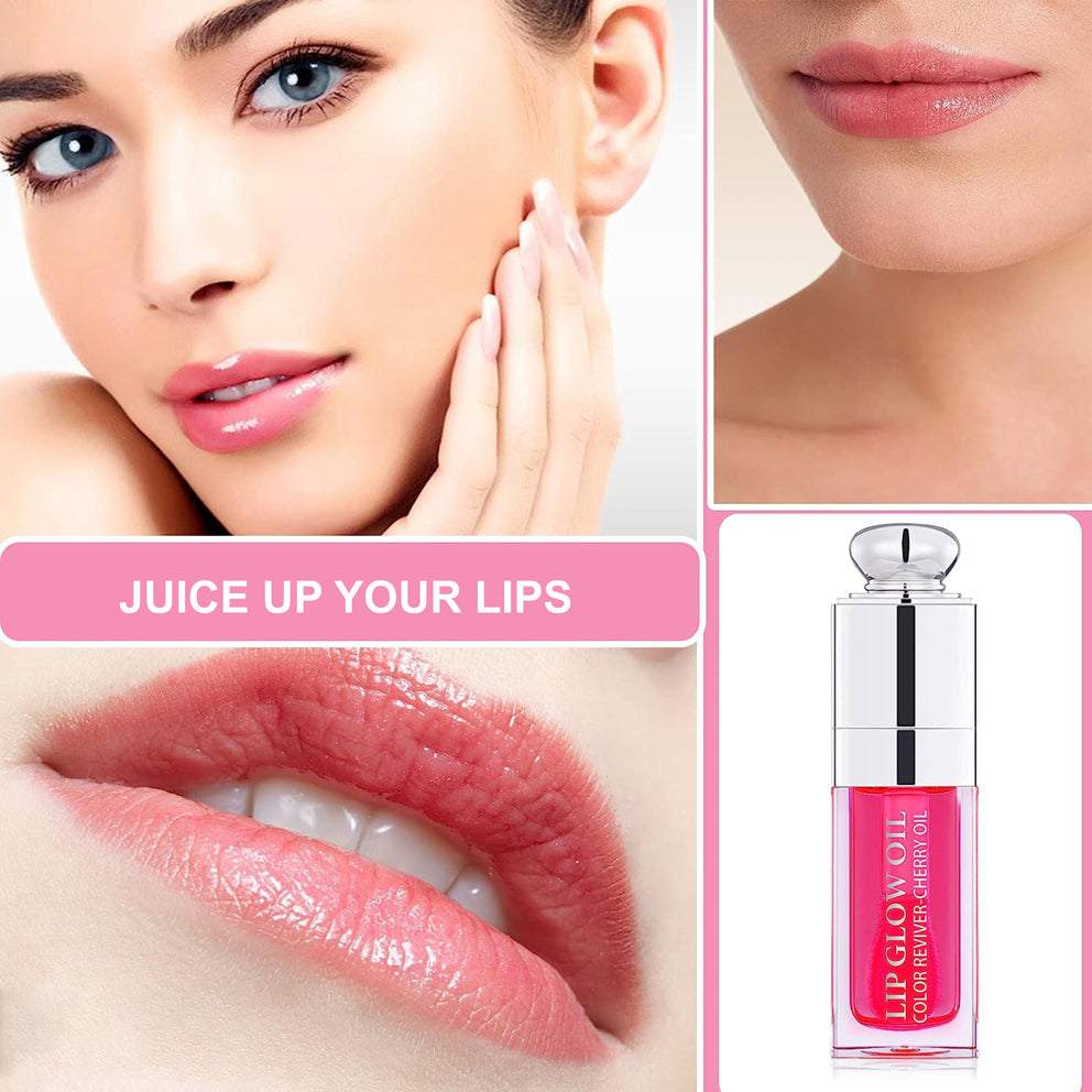 Ulei de buze Linovit® cu ulei de cirese dulci, 6ml, Culoare 007 Raspberry - Linovit Store