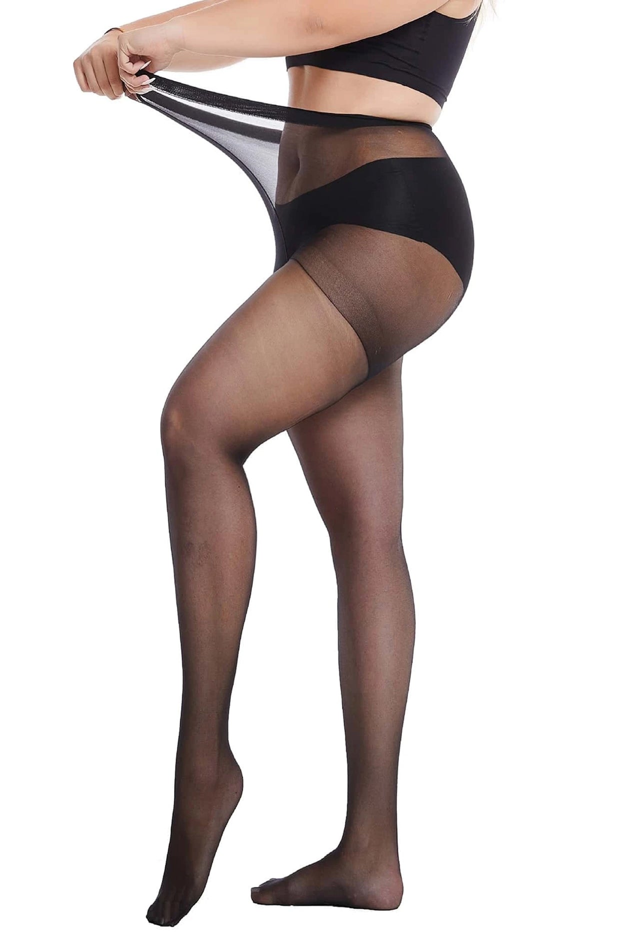 Dres rezistent la rupere, Linovit®, Anti-desirare,15 DEN, One Size, Negru - Linovit Store