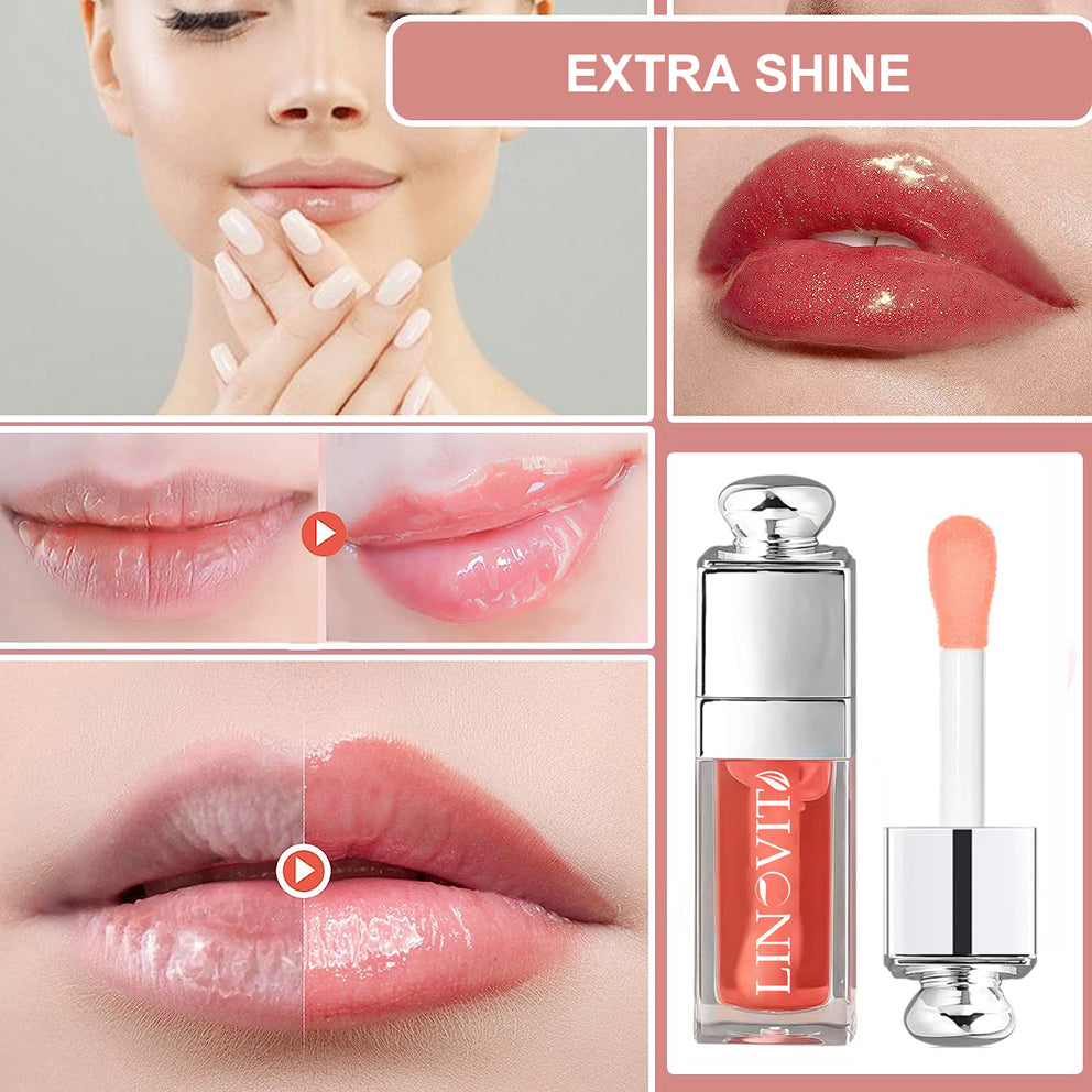 Ulei de buze Linovit® cu ulei de cirese dulci, 6ml, Culoare 001 Pink - Linovit Store