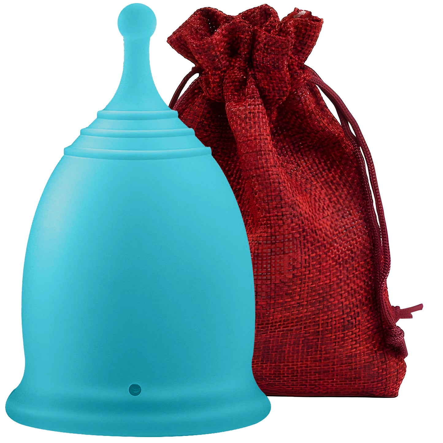 Cupă Menstruală Ball, Albastru deschis, mărimea L - Linovit Store