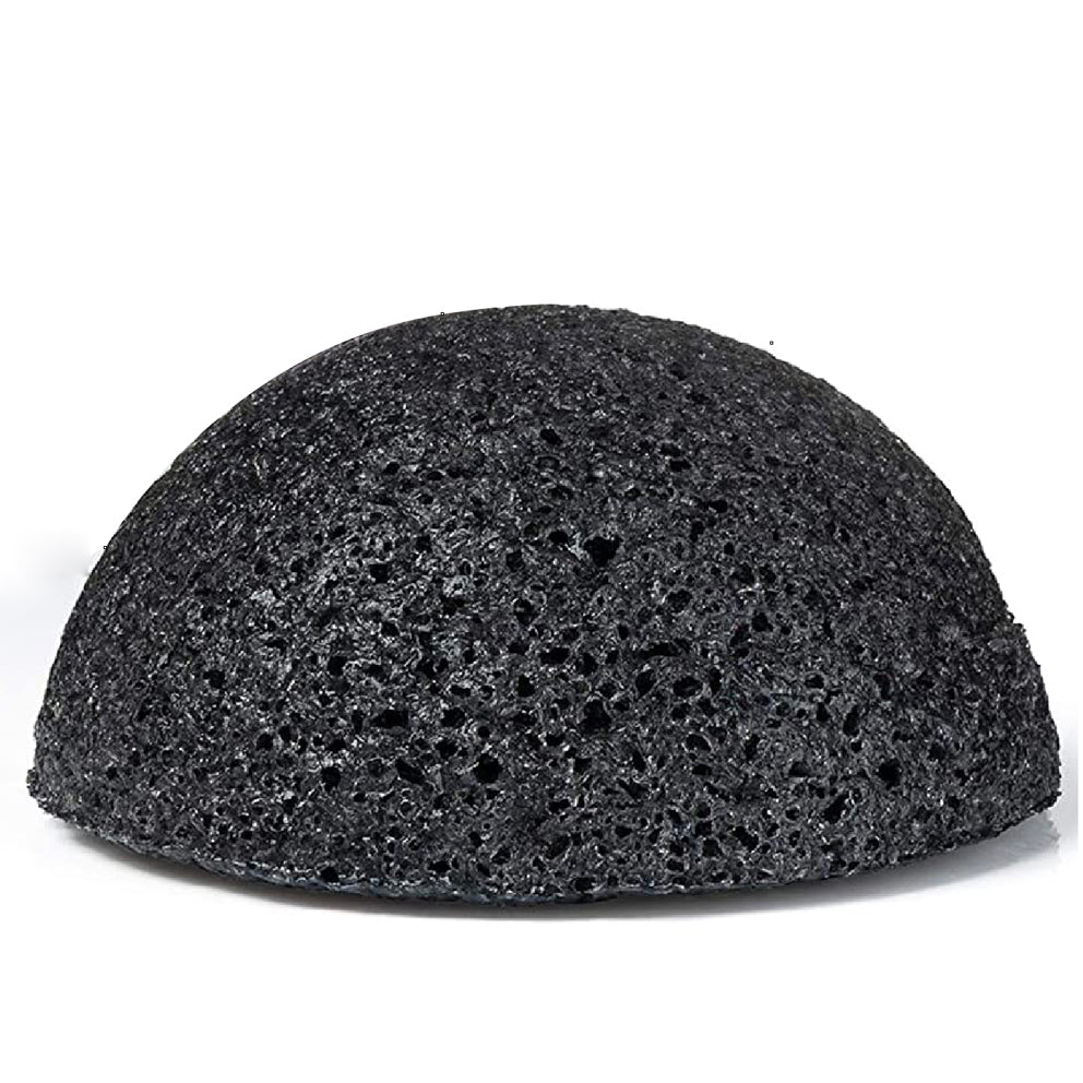 Burete konjac pentru ten acneic, Linovit®, Ecologic, Negru - Linovit Store