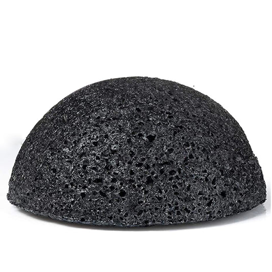 Burete konjac pentru ten acneic, Linovit®, Ecologic, Negru - Linovit Store