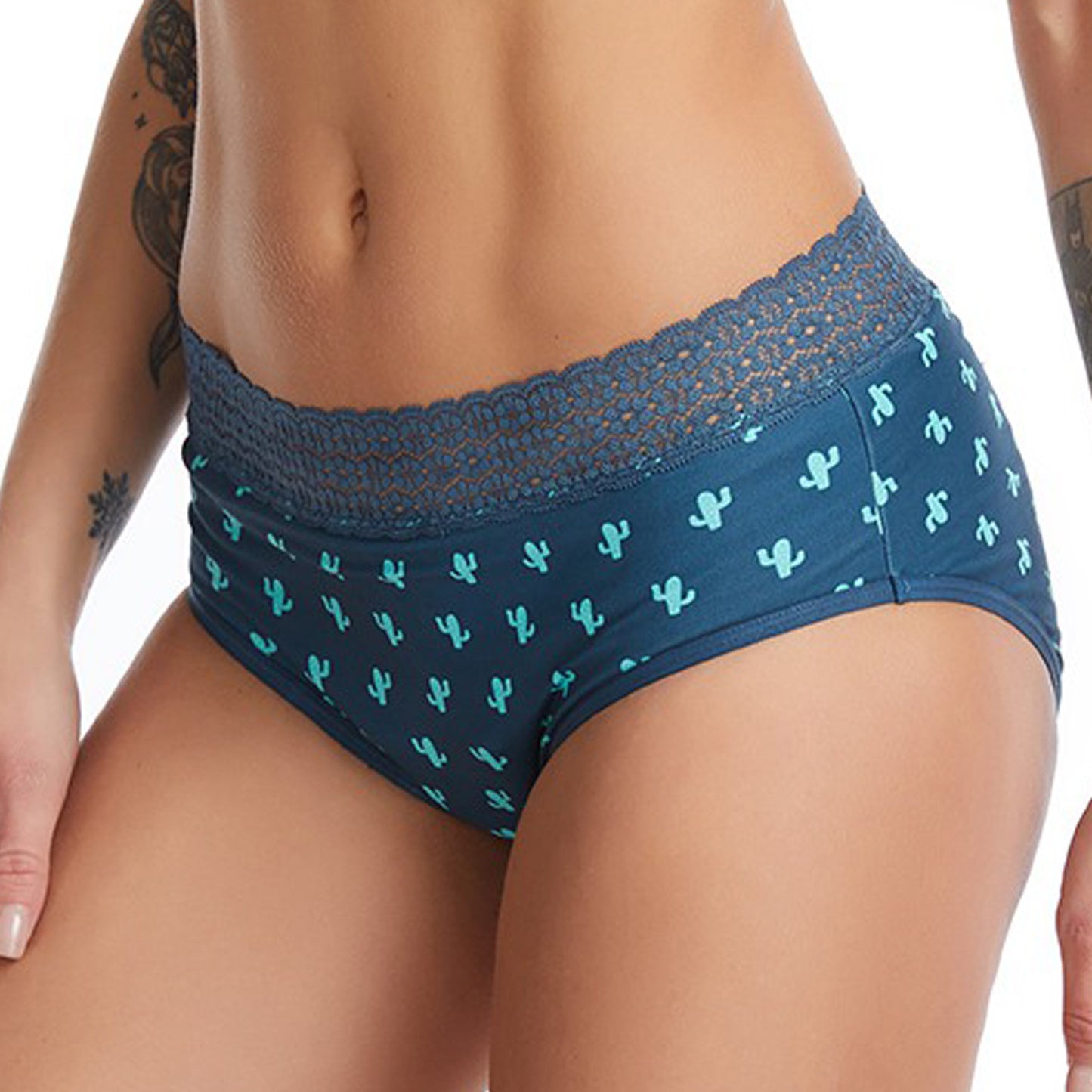 Set 2 Chiloți Menstruali Multicolori - Model Cactus + Citrus - Linovit Store
