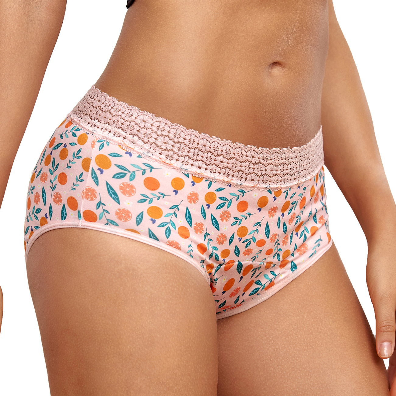 Set 2 Chiloți Menstruali Multicolori - Model Cactus + Citrus - Linovit Store