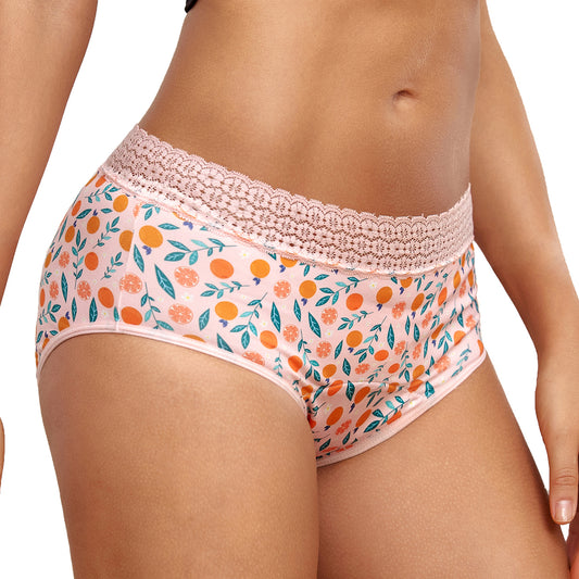 Set 2 Chiloți Menstruali Multicolori - Model Cactus + Citrus - Linovit Store