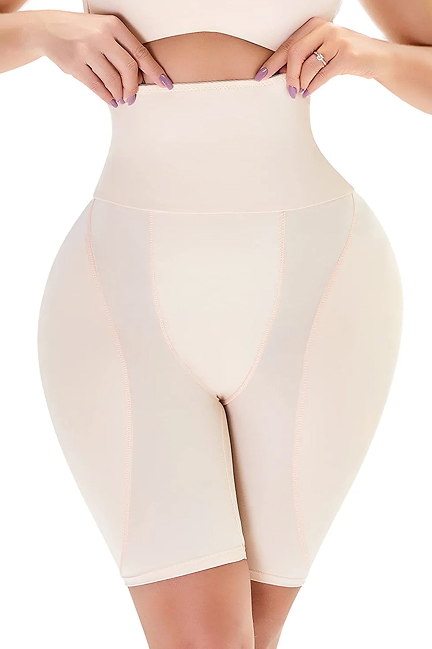 Chiloți modelatori push-up pentru fese și șolduri, Efect clepsidră - Bej - Linovit Store