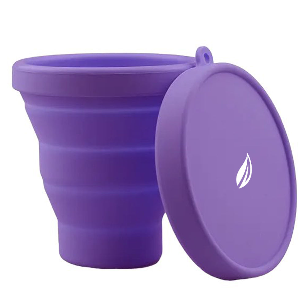 Sterilizator Cupe Menstruale, Linovit®, Pliabil, Silicon medical, Reutilizabil, 230ml, Mov - Linovit Store