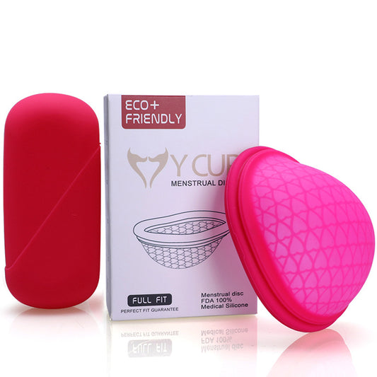 Cupă Menstruală Pliabilă, Roz, mărimi S, L - Linovit Store