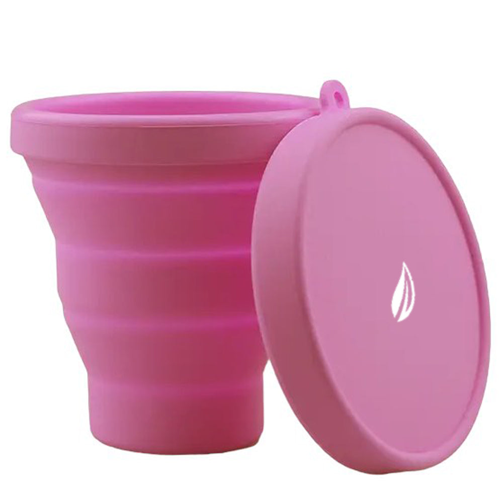 Sterilizator Cupe Menstruale, Linovit®, Pliabil, Silicon medical, Reutilizabil, 230ml, Roz - Linovit Store