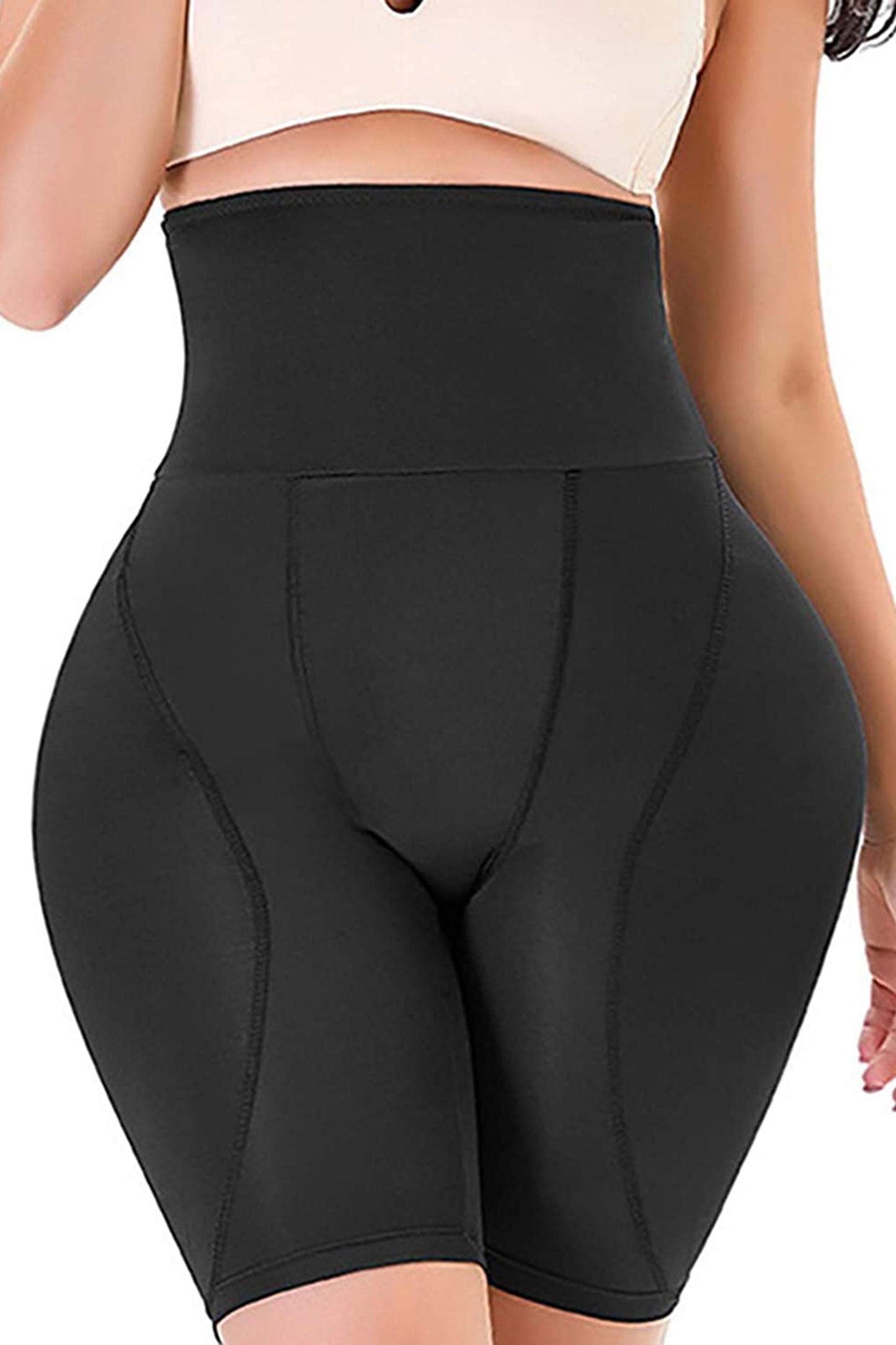 Chiloți modelatori push-up pentru fese și șolduri, Efect clepsidră - Negru - Linovit Store