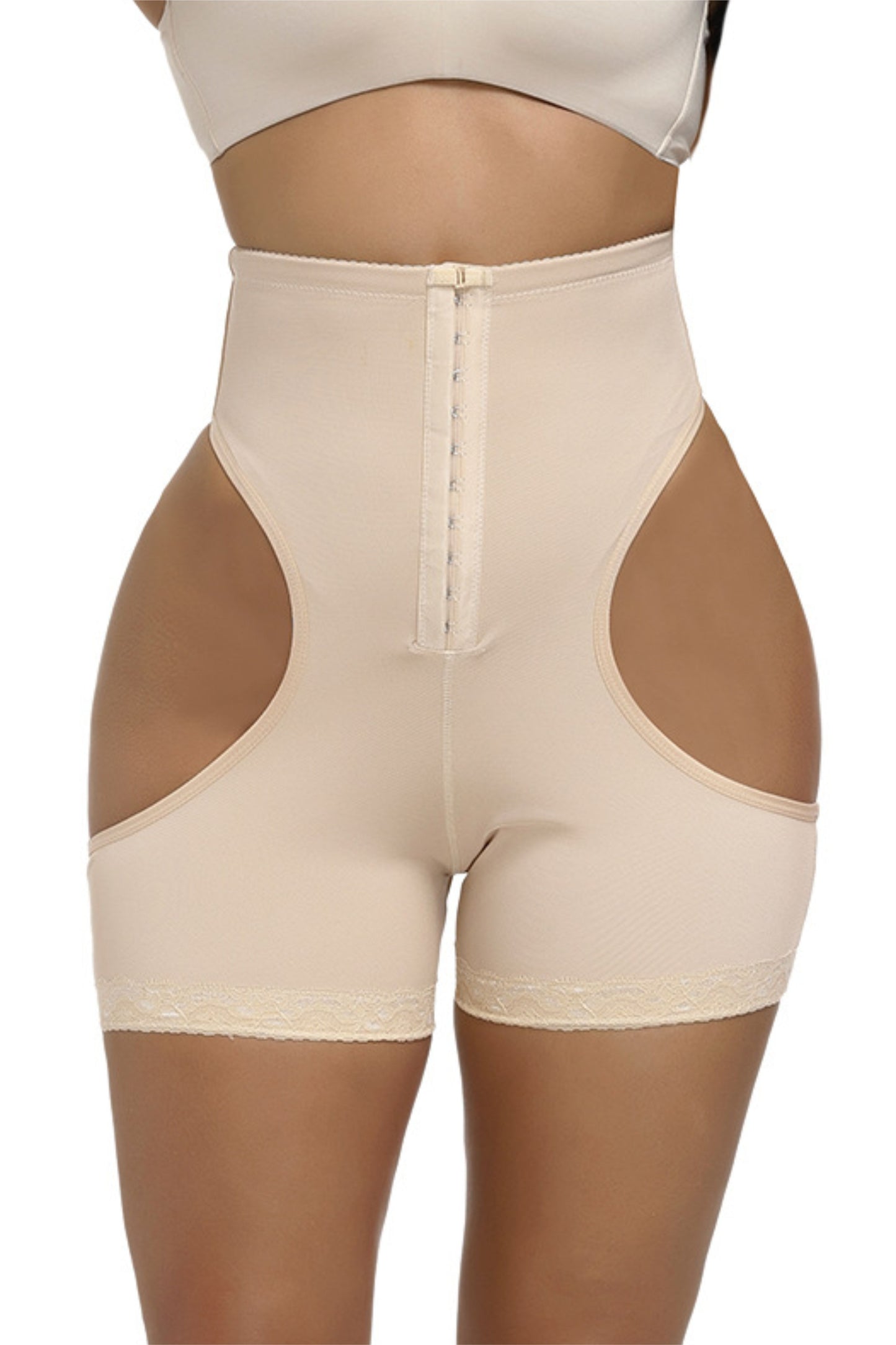 Chiloti modelatori Lily - push-up & corset - Bej - Linovit Store