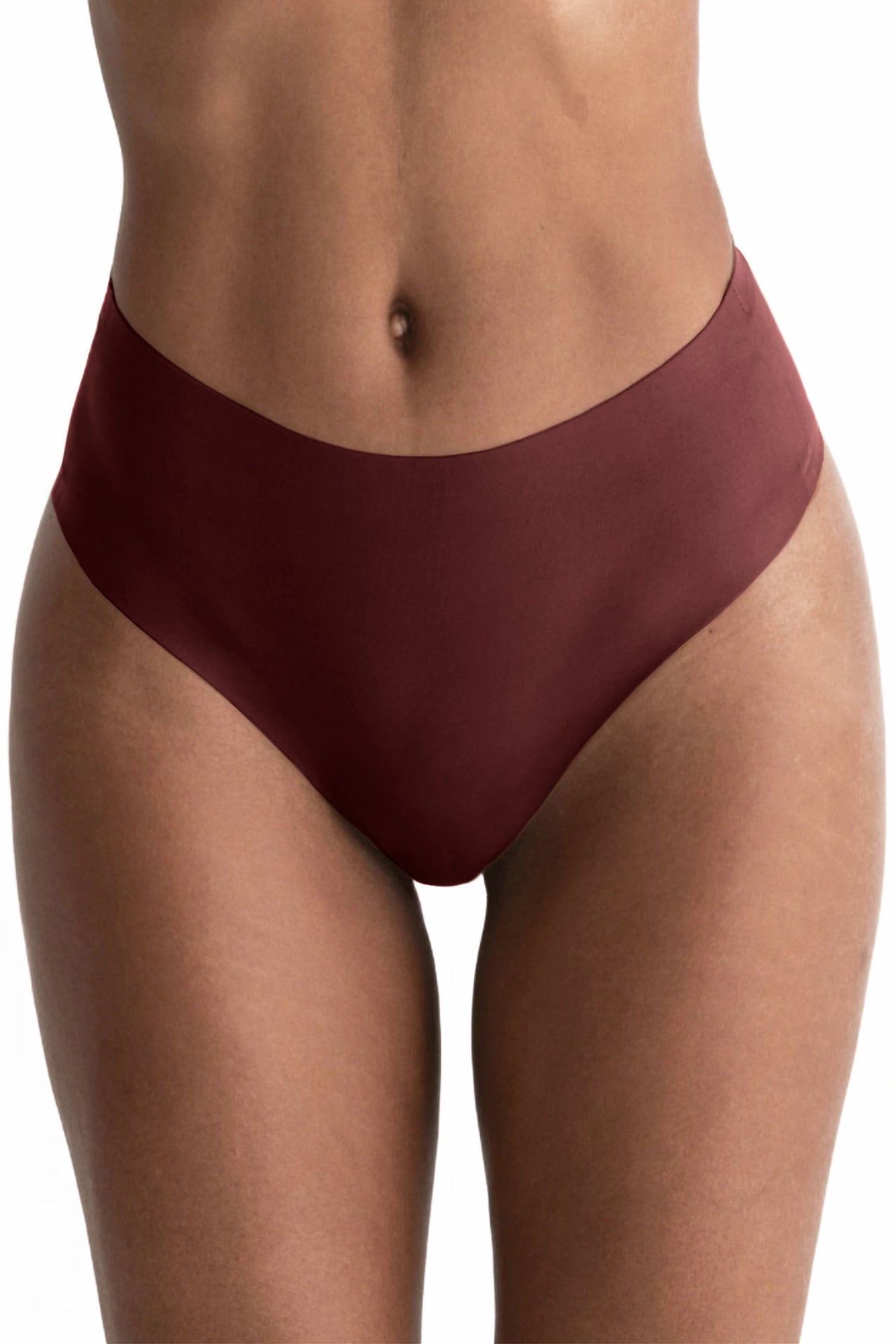 Chiloți Damă Silvia, Talie înaltă, Fără cusături, Violet Prună - Linovit Store