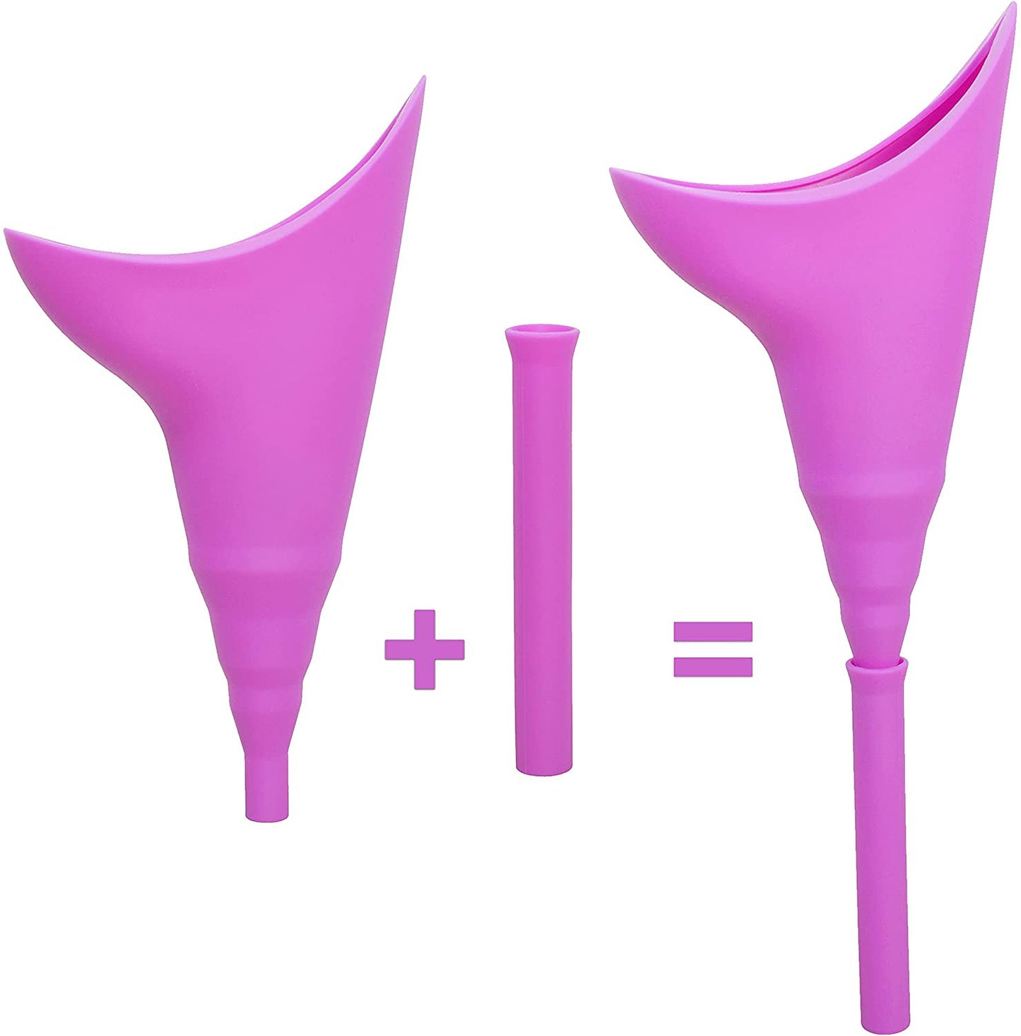 Dispozitiv pentru Urinat din Silicon cu Extensie Detasabila, Fuchsia - Linovit Store
