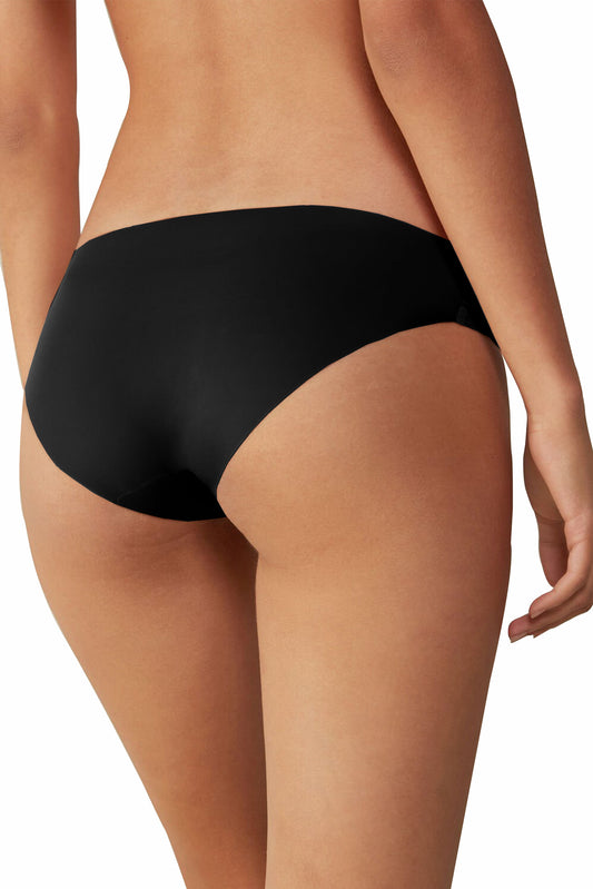 Chiloți Damă Emilia, Talie joasă, Fără cusături, Negru - Linovit Store