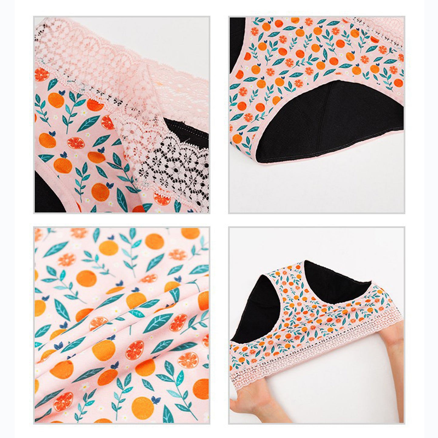 Chiloți Menstruali Multicolori - Model Citrus - Linovit Store