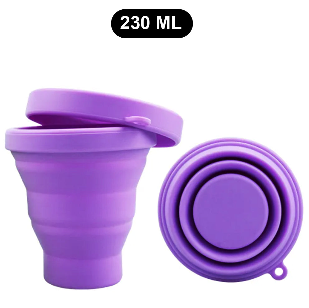 Sterilizator Cupe Menstruale, Linovit®, Pliabil, Silicon medical, Reutilizabil, 230ml, Mov - Linovit Store
