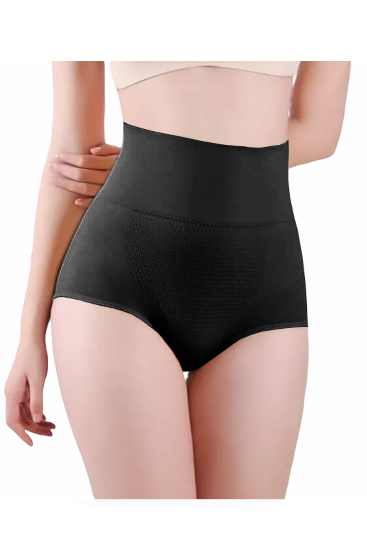 Chiloți Super-Elastici cu Talie Înaltă pentru Gravide, Free Size, Negru - Linovit Store