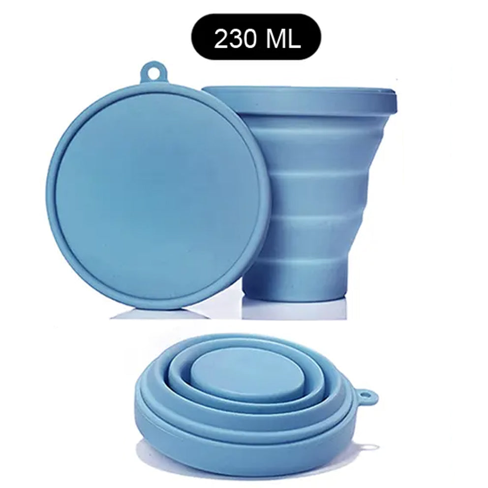 Sterilizator Cupe Menstruale, Linovit®, Pliabil, Silicon medical, Reutilizabil, 230ml, Albastru deschis - Linovit Store