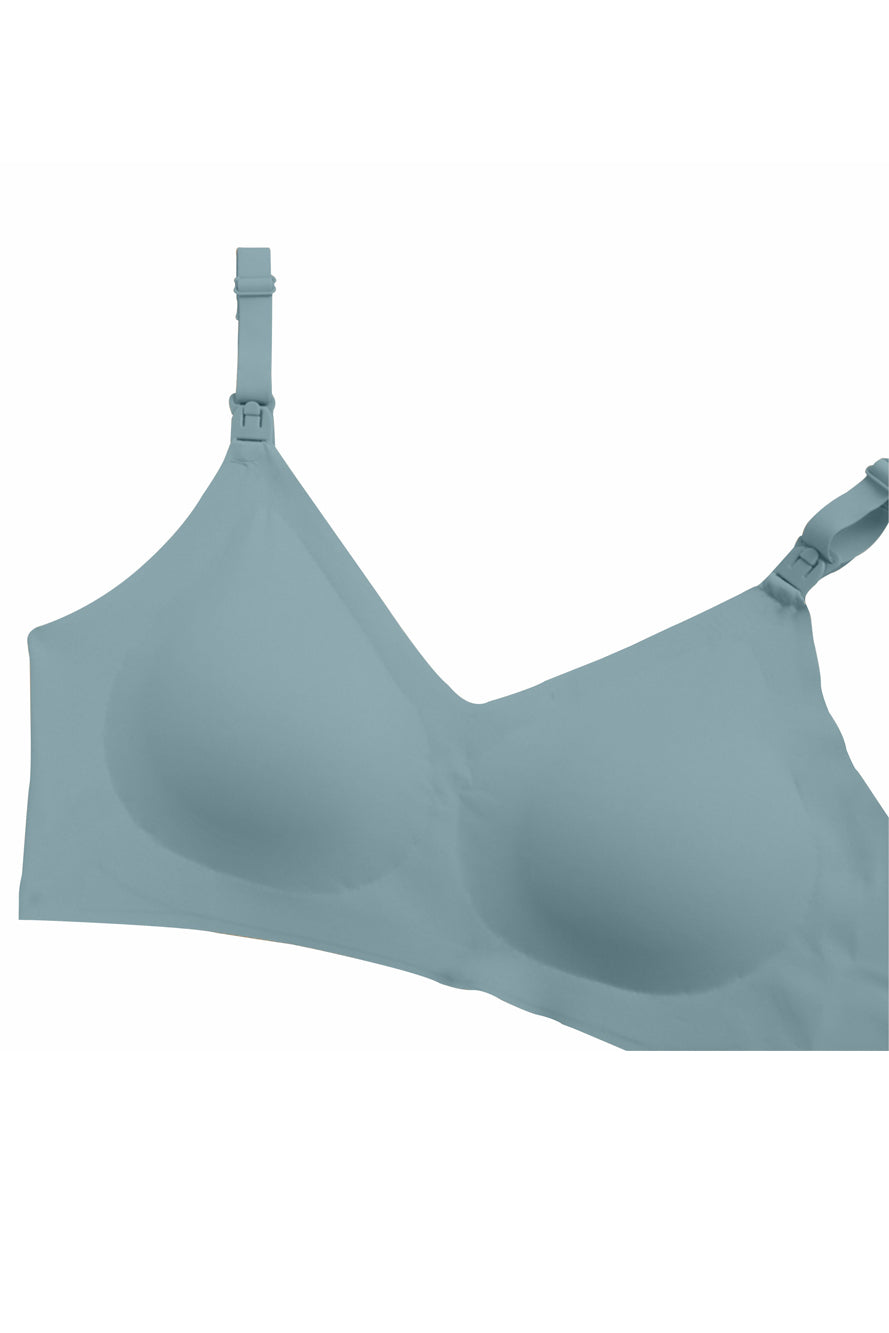 Sutien Alăptat fără Cusături și fără Întărituri - Verde Închis - Linovit Store