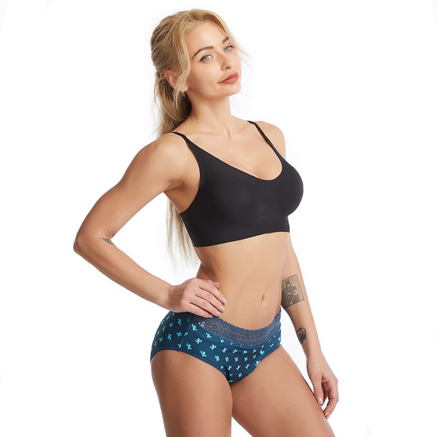 Chiloți Menstruali Multicolori - Model Cactus - Linovit Store