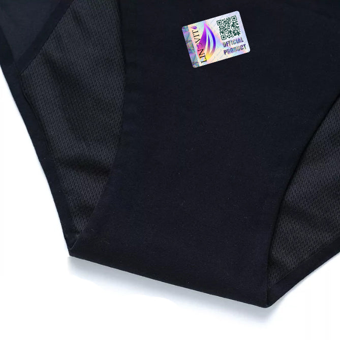 Chiloți Menstruali cu Cusături Lipite - Negru - Linovit Store