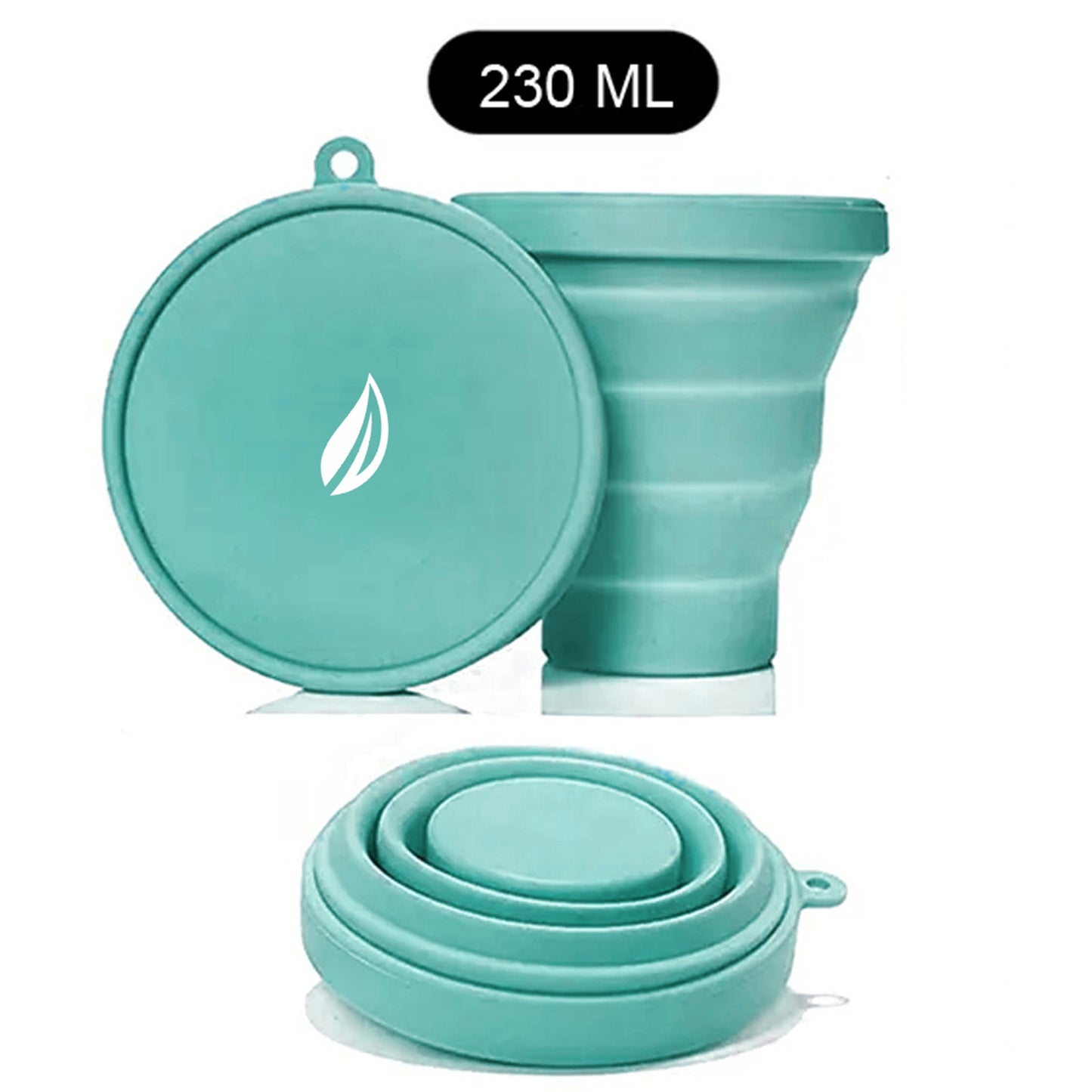 Sterilizator Cupe Menstruale, Linovit®, Pliabil, Silicon medical, Reutilizabil, 230ml, Turcoaz - Linovit Store