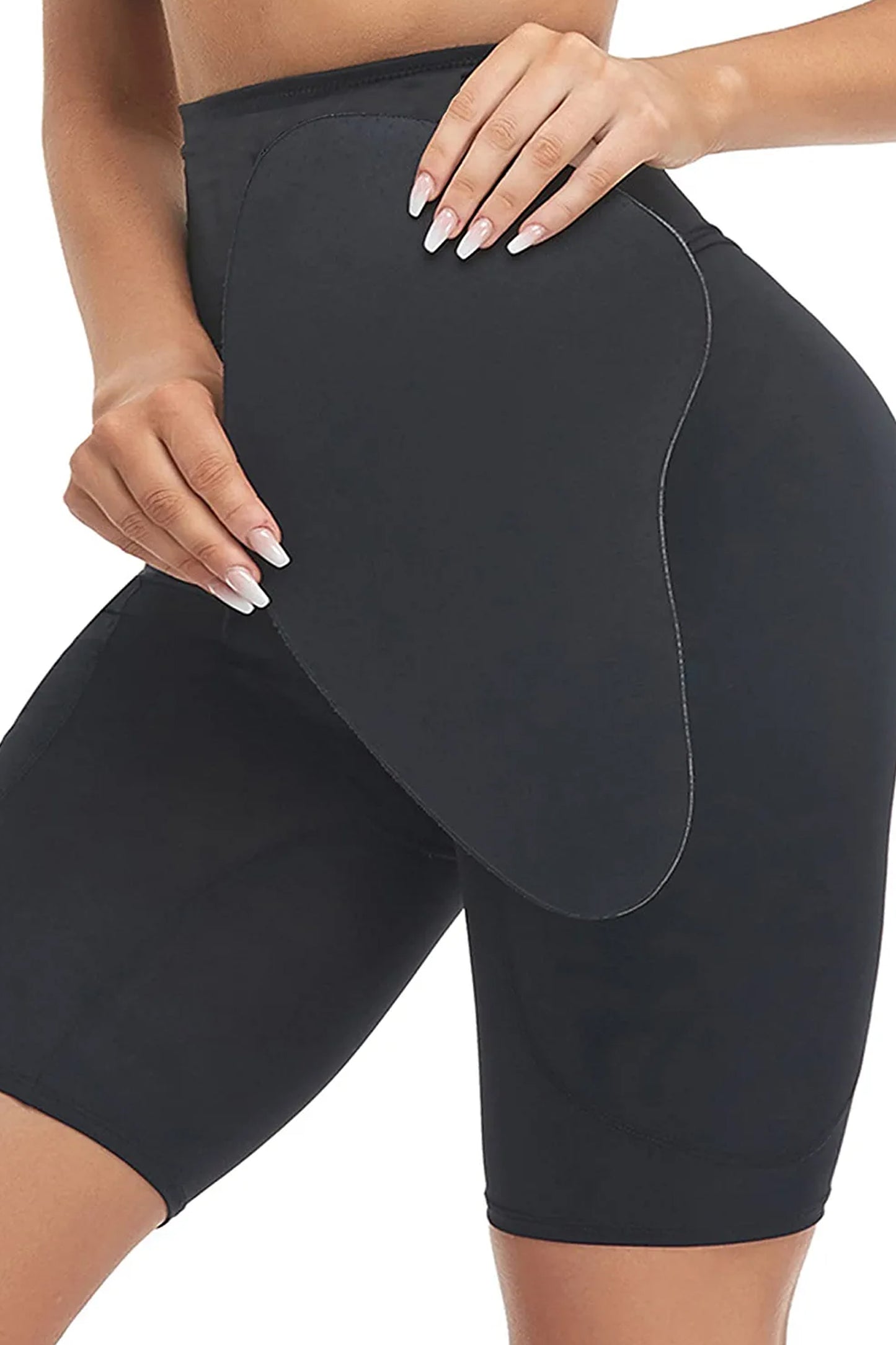 Chiloți modelatori push-up pentru fese și șolduri, Efect clepsidră - Negru - Linovit Store