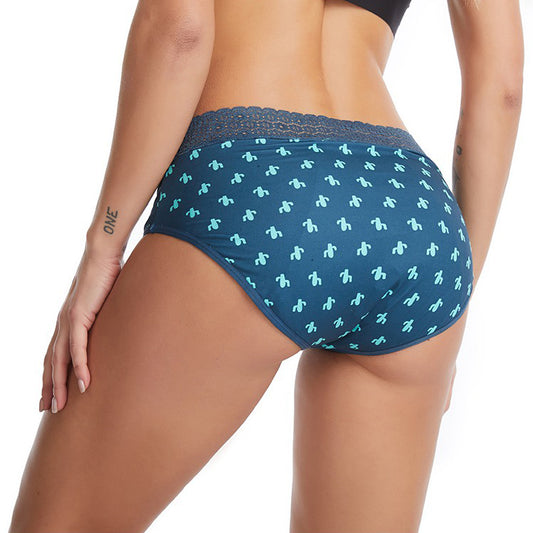 Chiloți Menstruali Multicolori - Model Cactus - Linovit Store