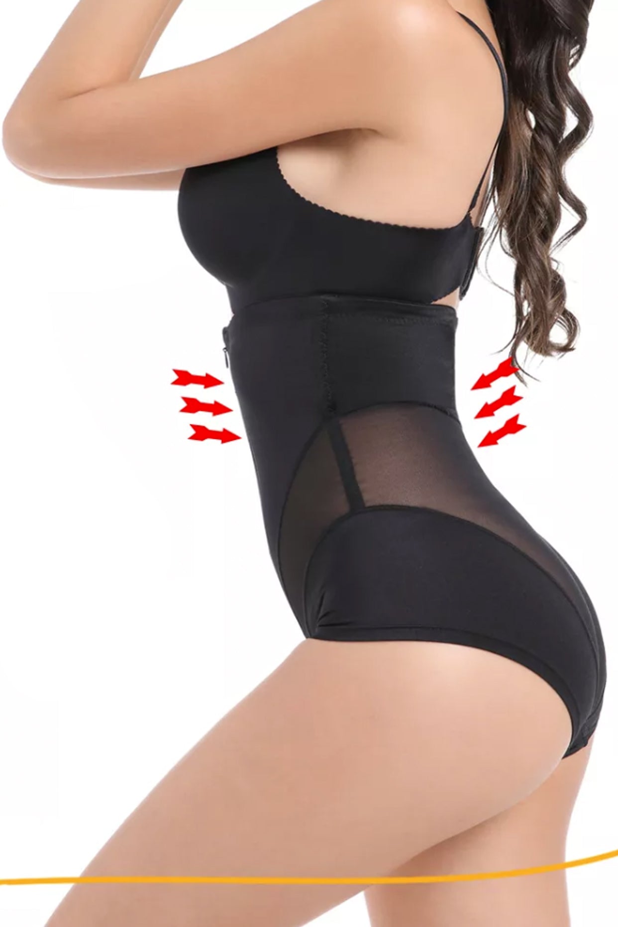 Chiloți modelatori Ruby, efect de subțiere - Negru - Linovit Store