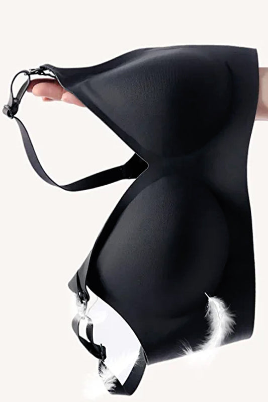 Sutien Alăptat fără Cusături și fără Întărituri - Negru - Linovit Store