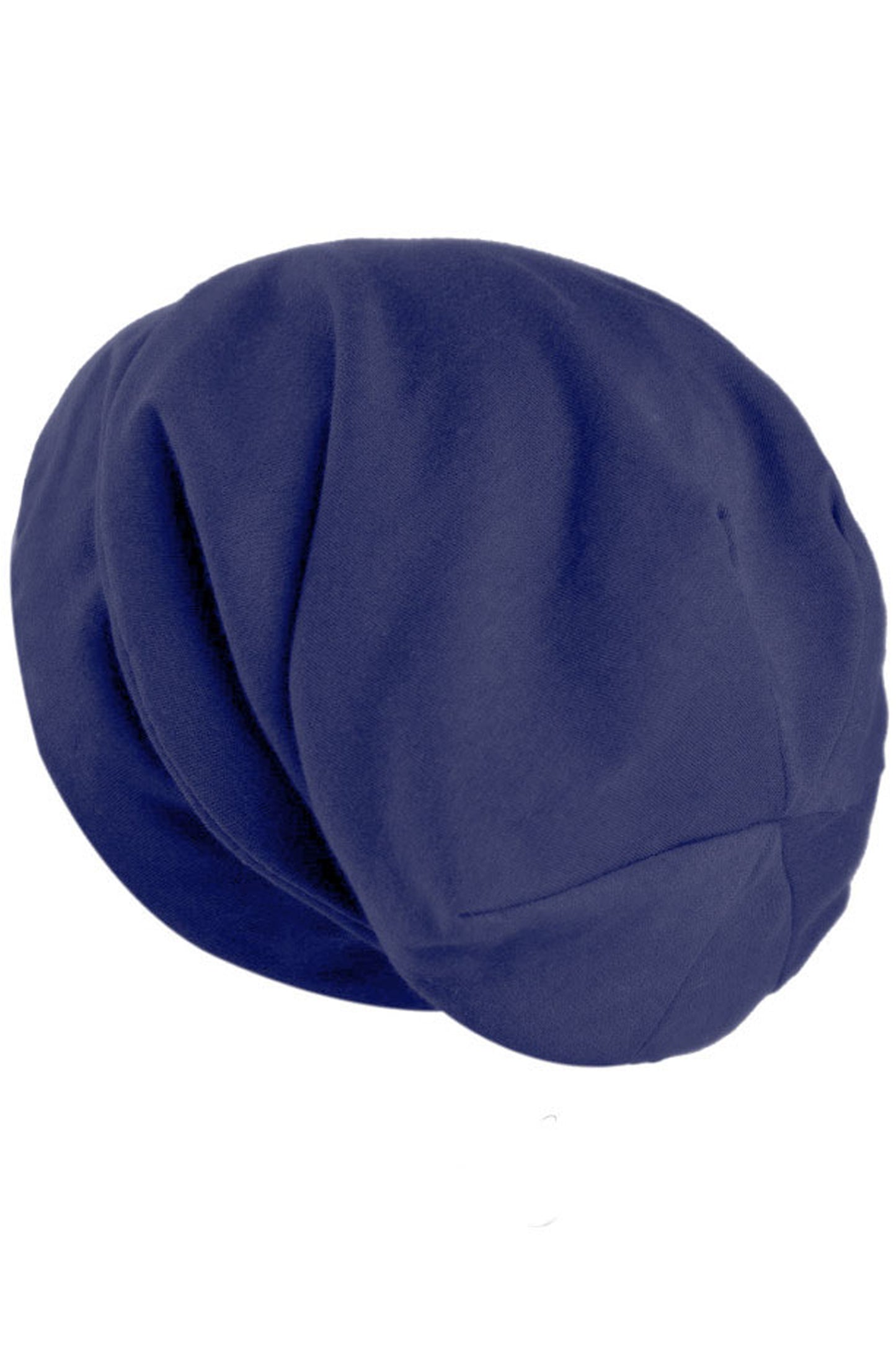 Bonetă de noapte pentru protecție păr cu interior din satin, Albastru Închis - Linovit Store