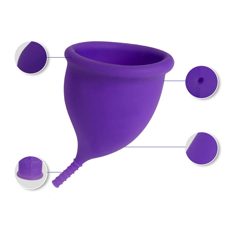 Cupă Menstruală Drop, Mov, mărimi S, L - Linovit Store