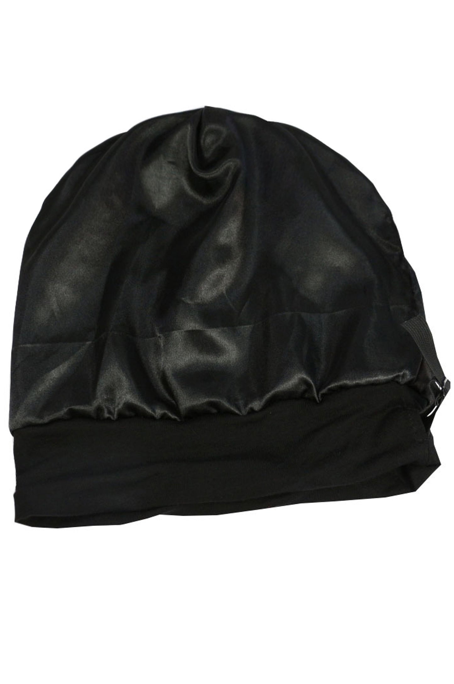 Bonetă de noapte pentru protecție păr cu interior din satin, Negru - Linovit Store