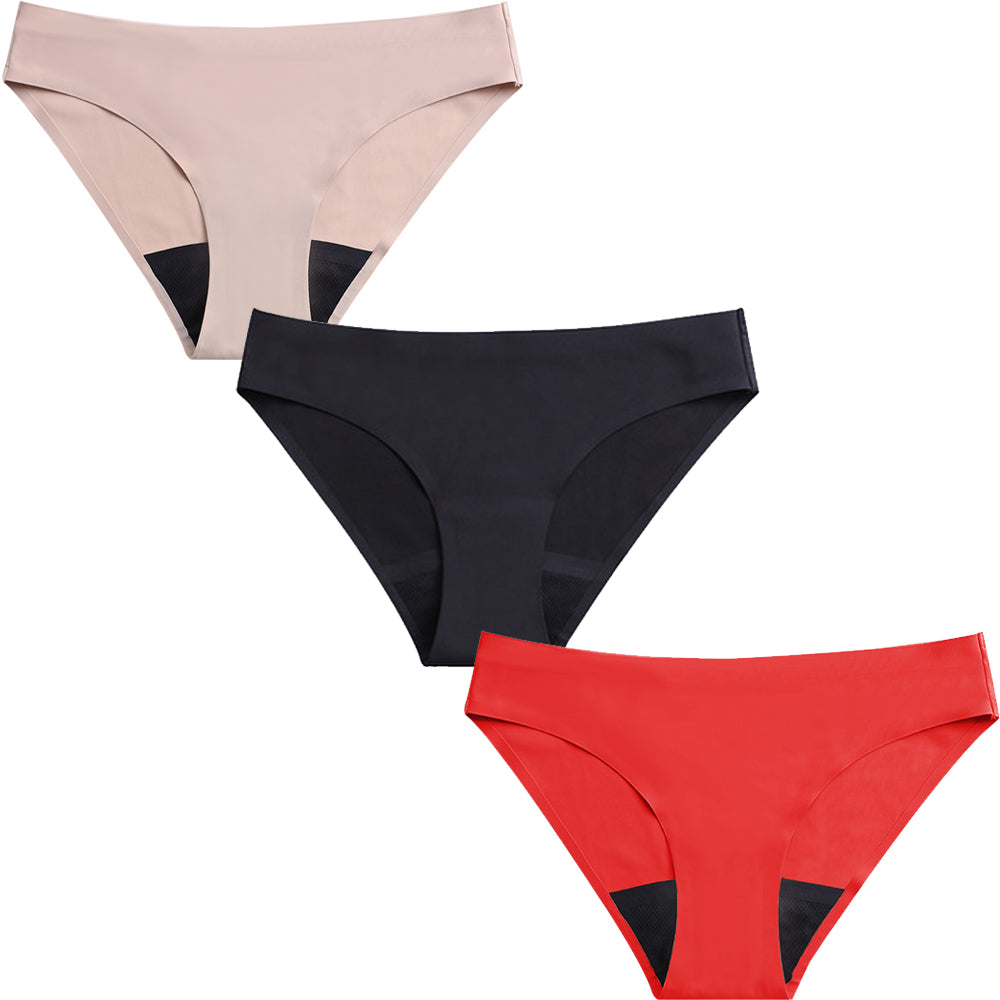 Set 3 Chiloți Menstruali Multicolori - Model Slip - Linovit Store