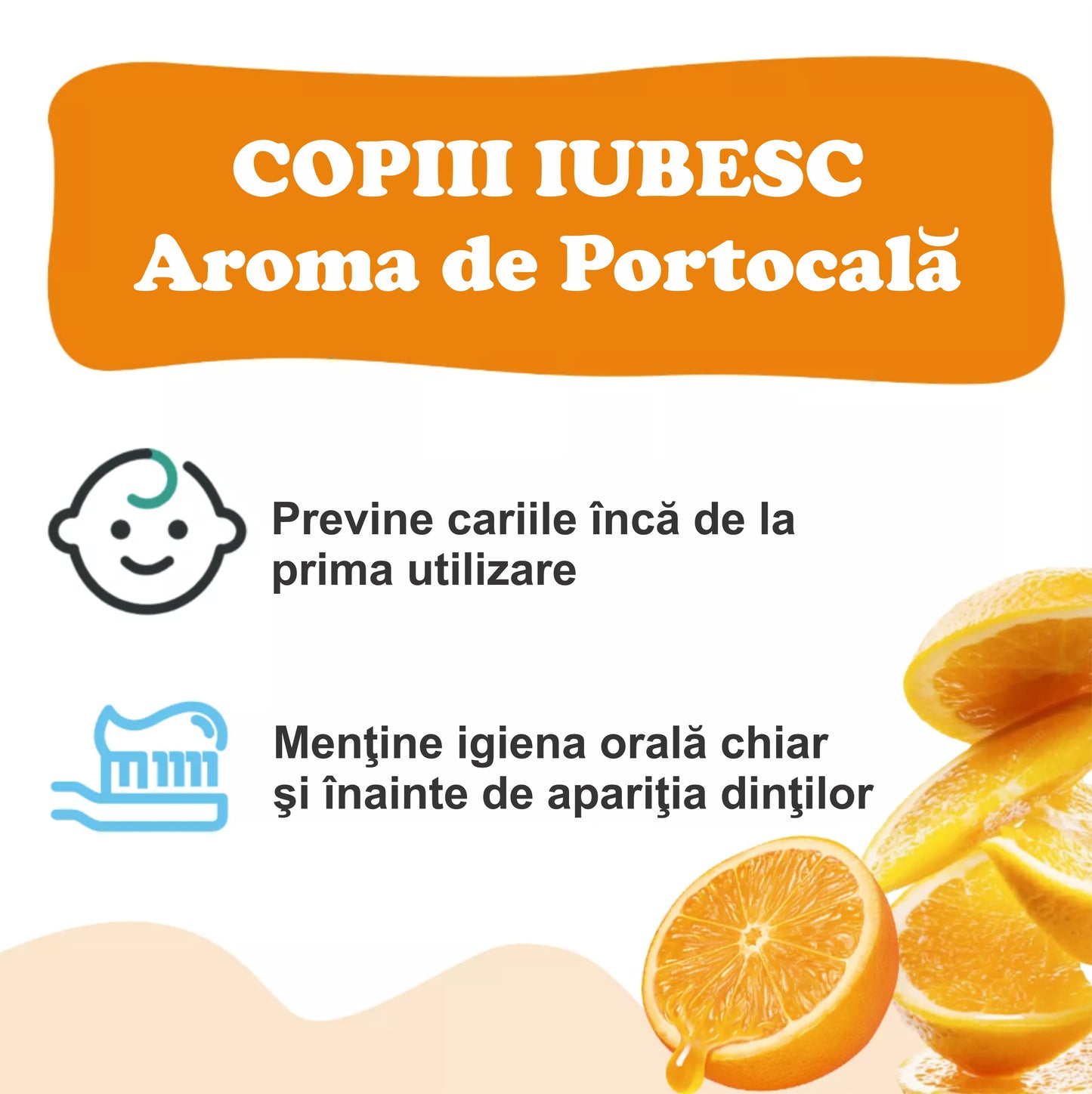 Spumă de curățare dentară pentru copii cu diferite arome - Linovit Store
