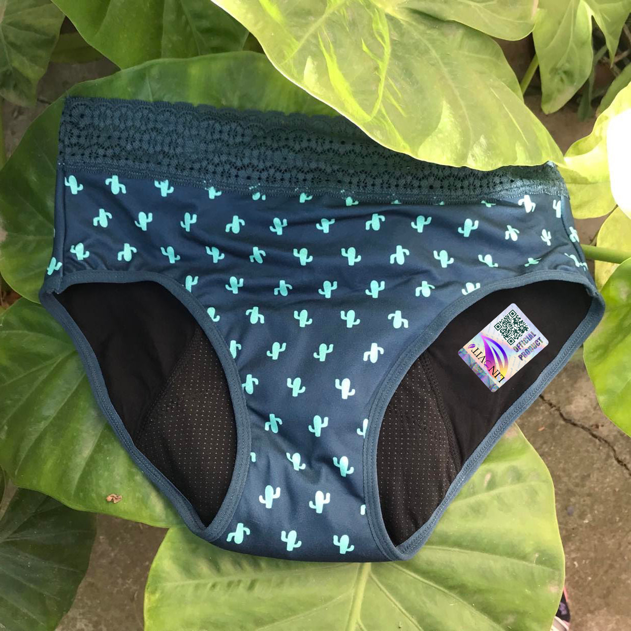 Chiloți Menstruali Multicolori - Model Cactus - Linovit Store