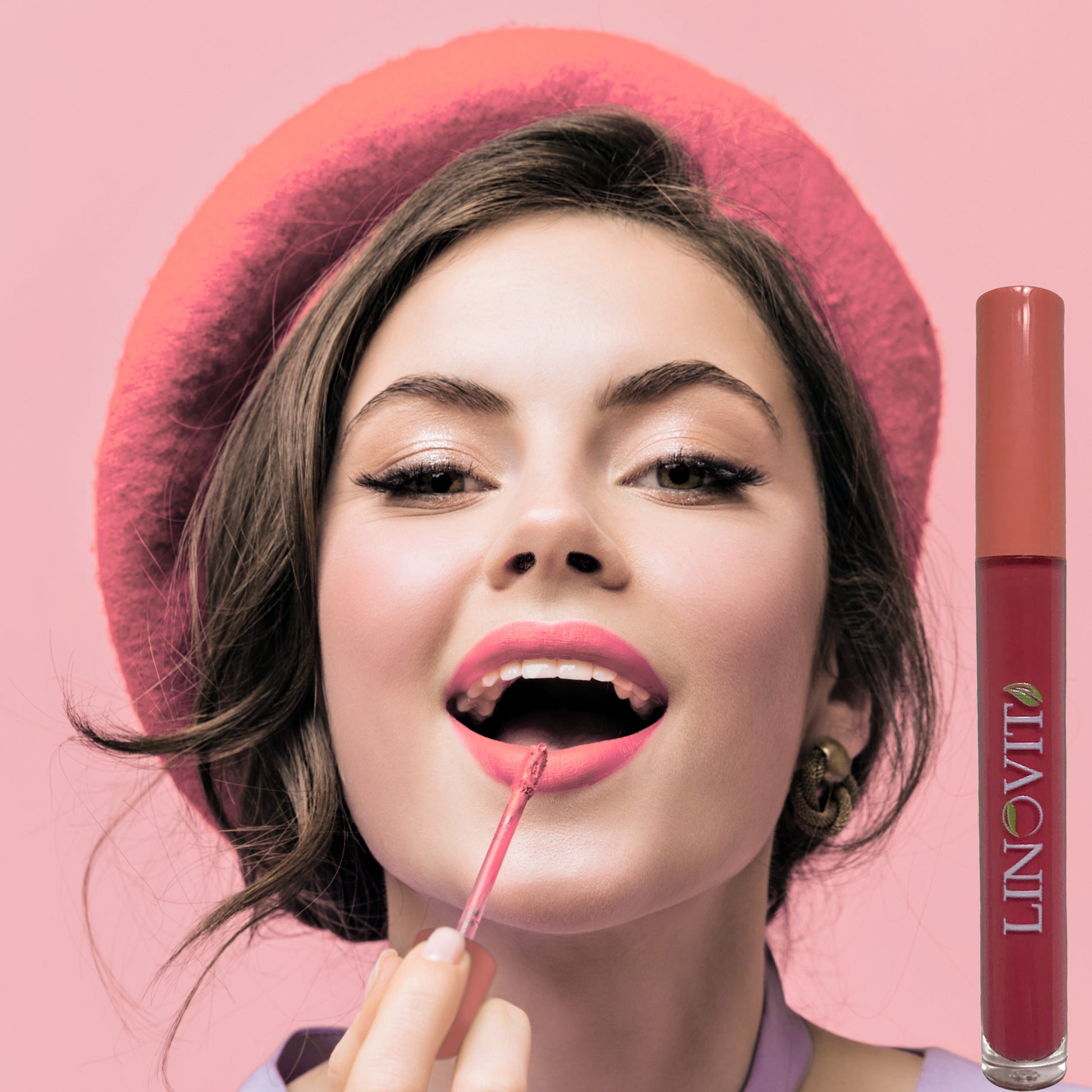 Set 6 rujuri mate rezistente la transfer, waterproof, 6 X 2.5 ml, Rose / Nude - Linovit Store