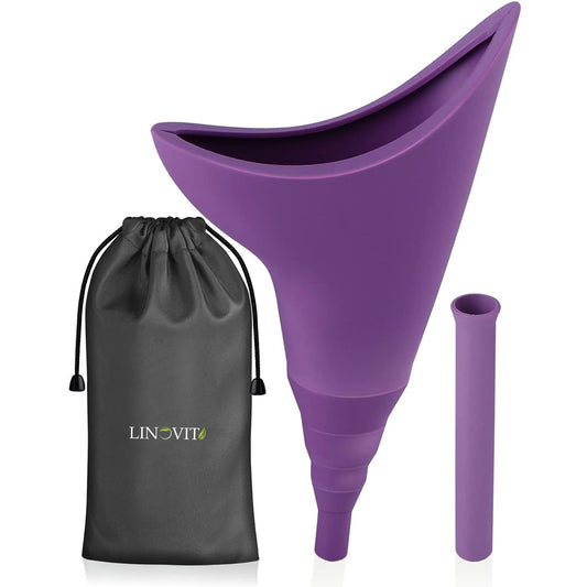 Dispozitiv pentru Urinat din Silicon cu Extensie Detasabila, Purple - Linovit Store