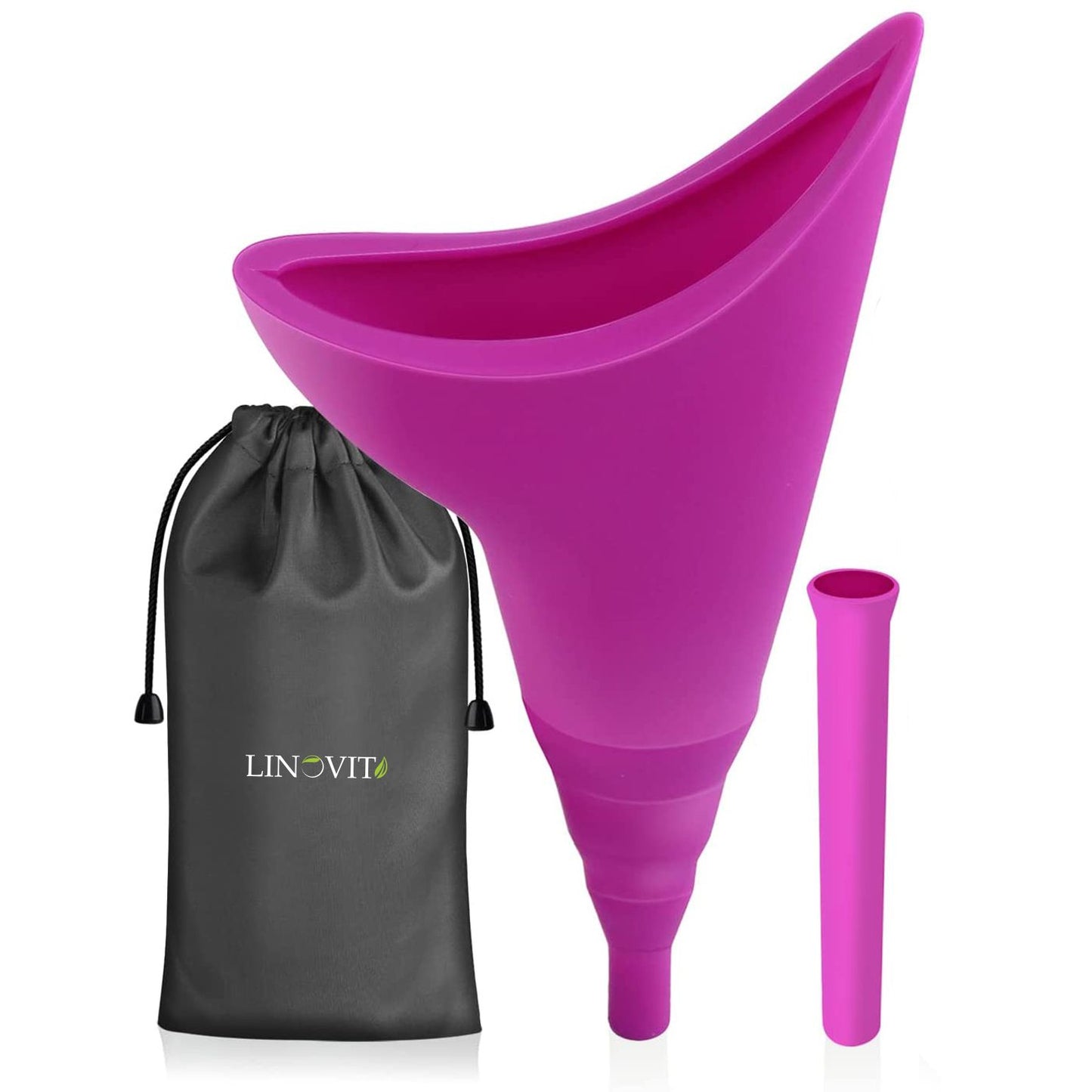 Dispozitiv pentru Urinat din Silicon cu Extensie Detasabila, Fuchsia - Linovit Store